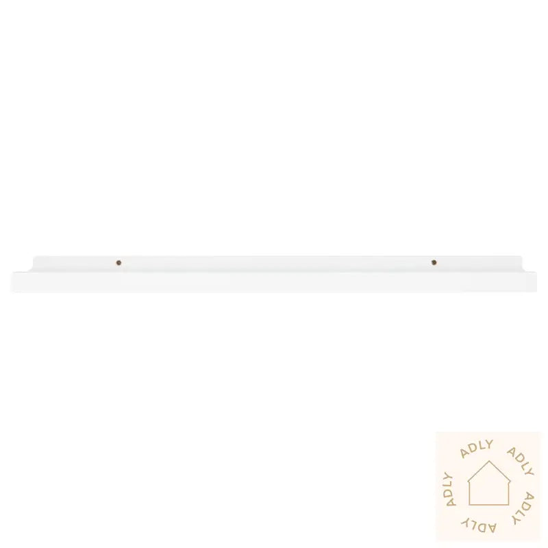 Flytende Vegghyller 2 Stk Hvit 80X9X3 Cm Mdf