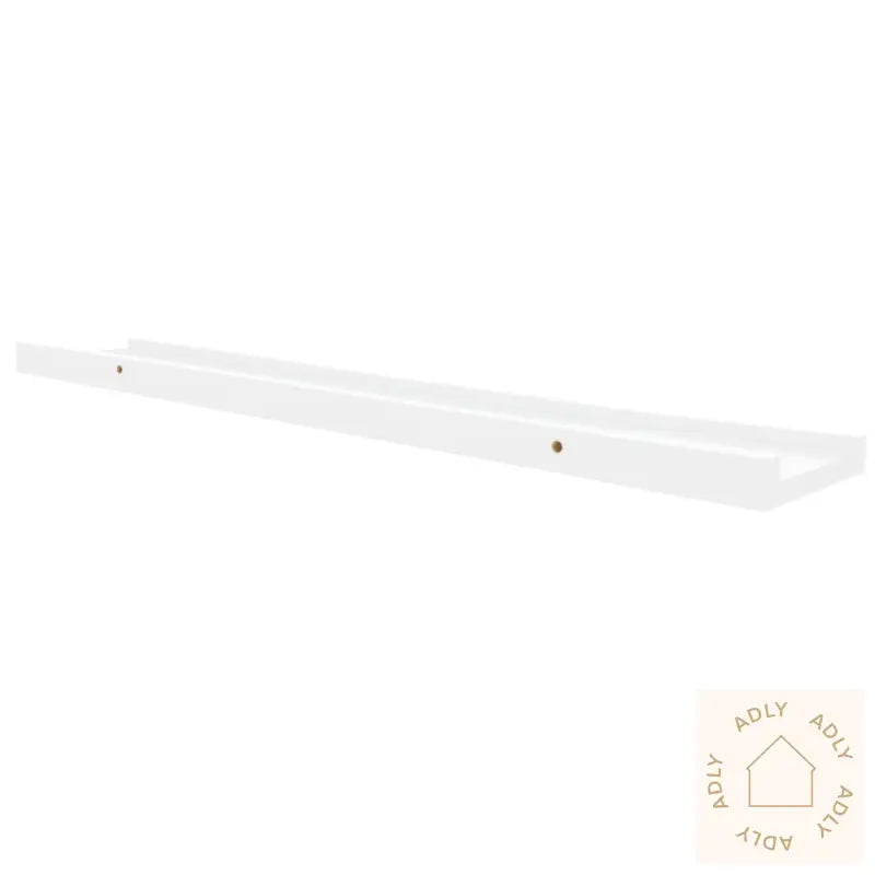 Flytende Vegghyller 2 Stk Hvit 80X9X3 Cm Mdf