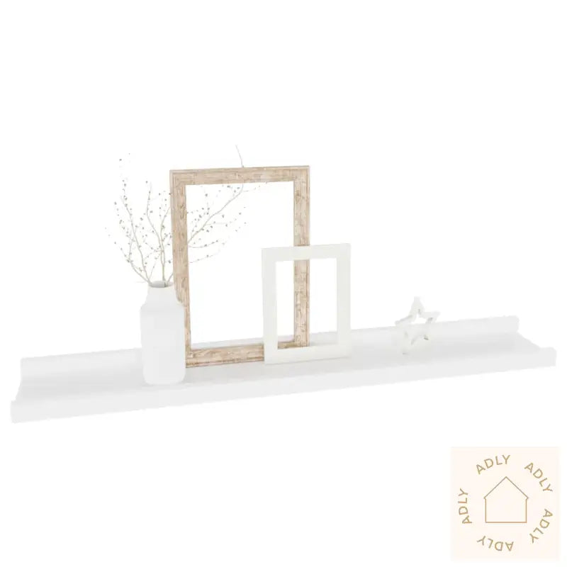 Vegghyller 4 Stk Hvit 60X9X3 Cm