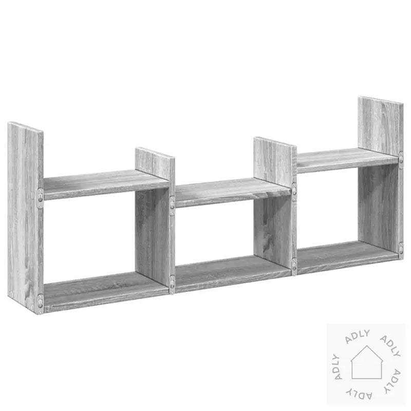 Veggskap 100X18X40 Cm Grå Sonoma Konstruert Tre