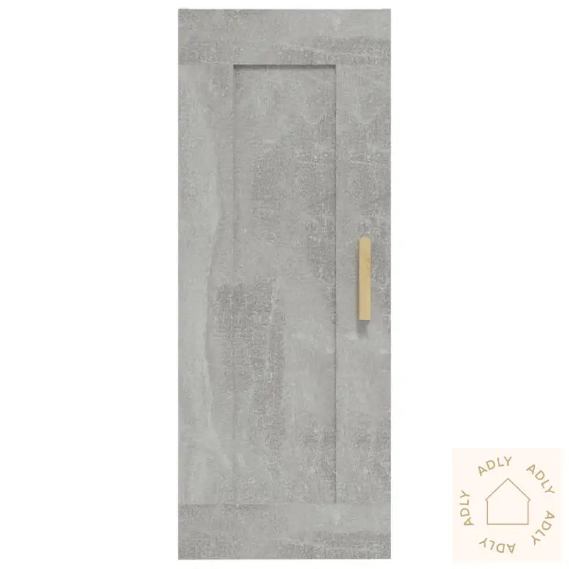 Veggskap Betonggrå 35X34X90 Cm Konstruert Tre