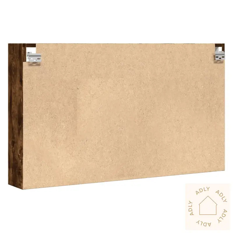 Vitrineskap Røkt Eik 100X15X58 Cm Konstruert Tre