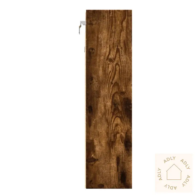 Vitrineskap Røkt Eik 100X15X58 Cm Konstruert Tre