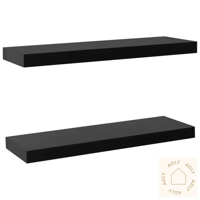 Vegghyller 2 Stk Svart 60X20X3,8 Cm