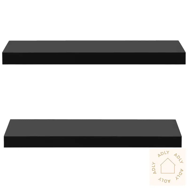 Vegghyller 2 Stk Svart 60X20X3,8 Cm