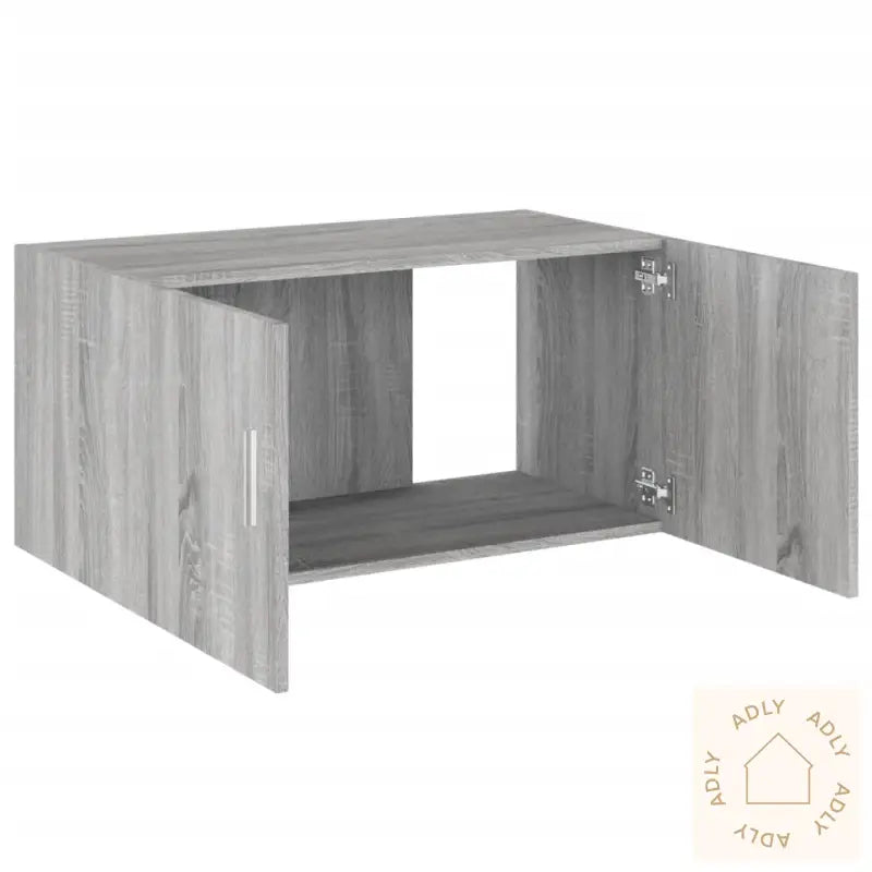 Veggskap Grå Sonoma 80X39X40 Cm Konstruert Tre