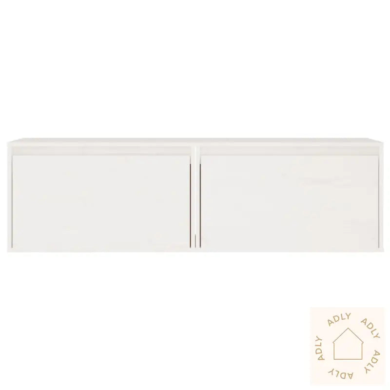 Veggskap 2 Stk Hvit 60X30X35 Cm Heltre Furu