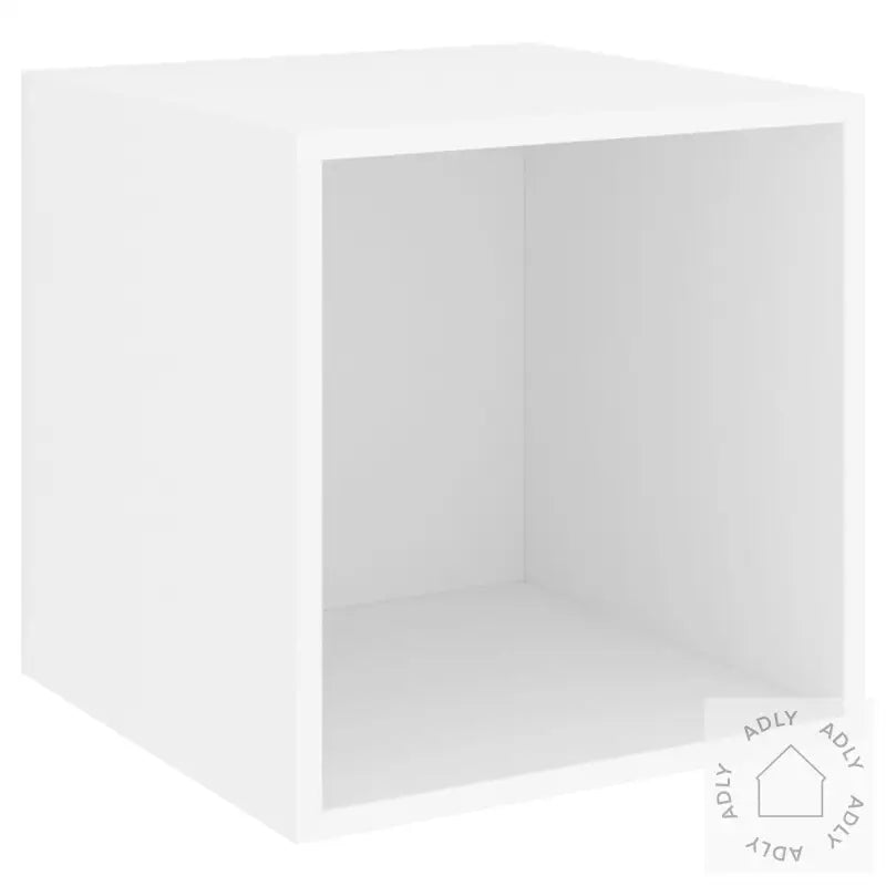Veggskap I 2 Stk 37X37X37 Cm Konstruert Tre Hvit