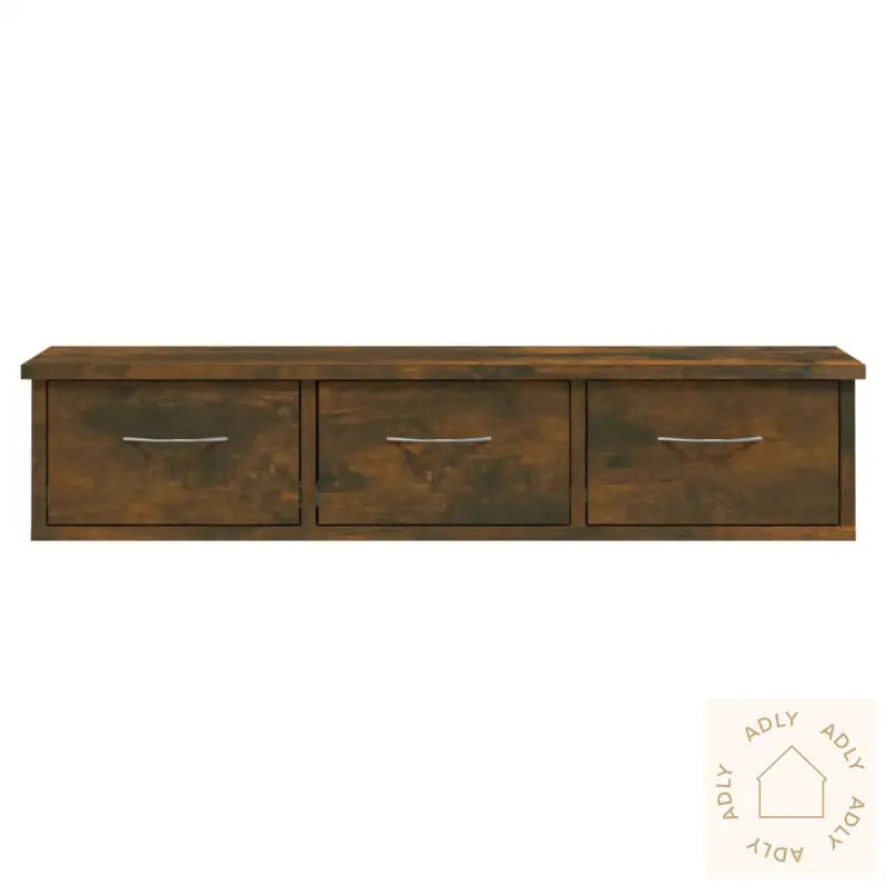 Tv-Benk Røkt Eik 88X26X18,5 Cm Konstruert Tre