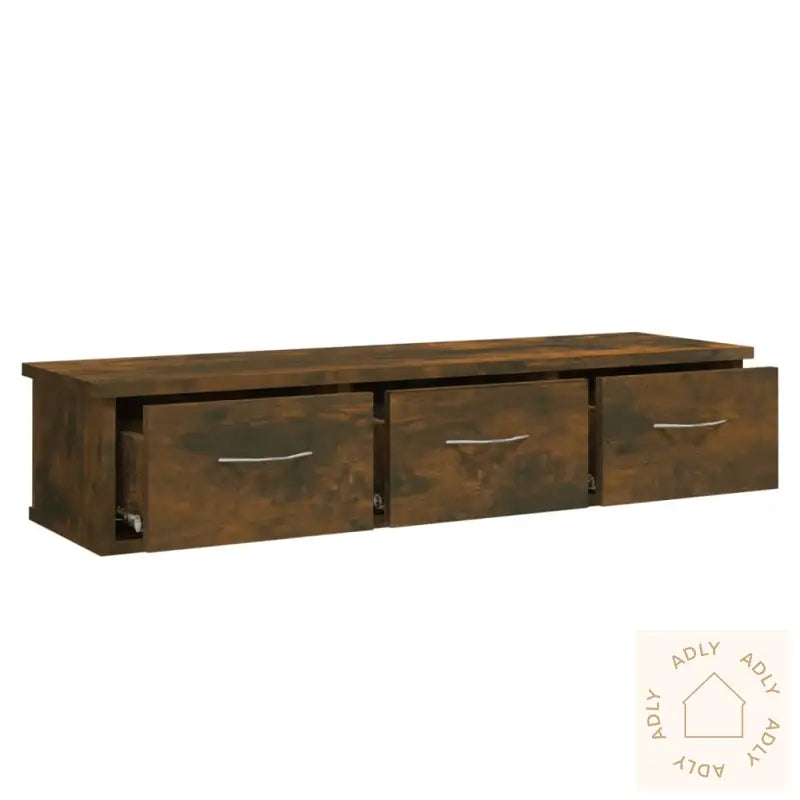 Tv-Benk Røkt Eik 88X26X18,5 Cm Konstruert Tre