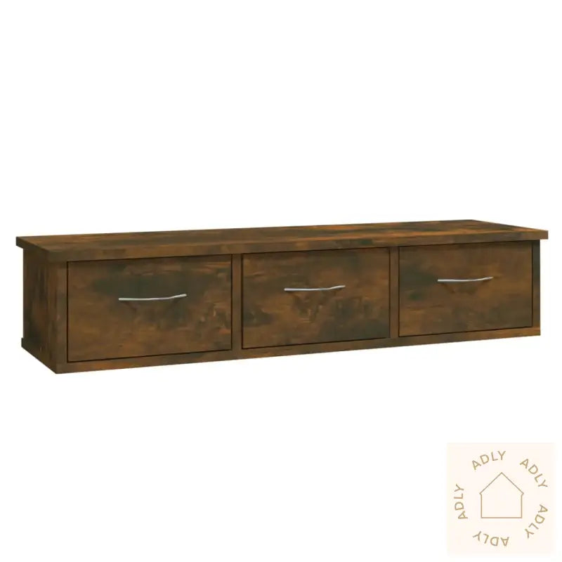 Tv-Benk Røkt Eik 88X26X18,5 Cm Konstruert Tre