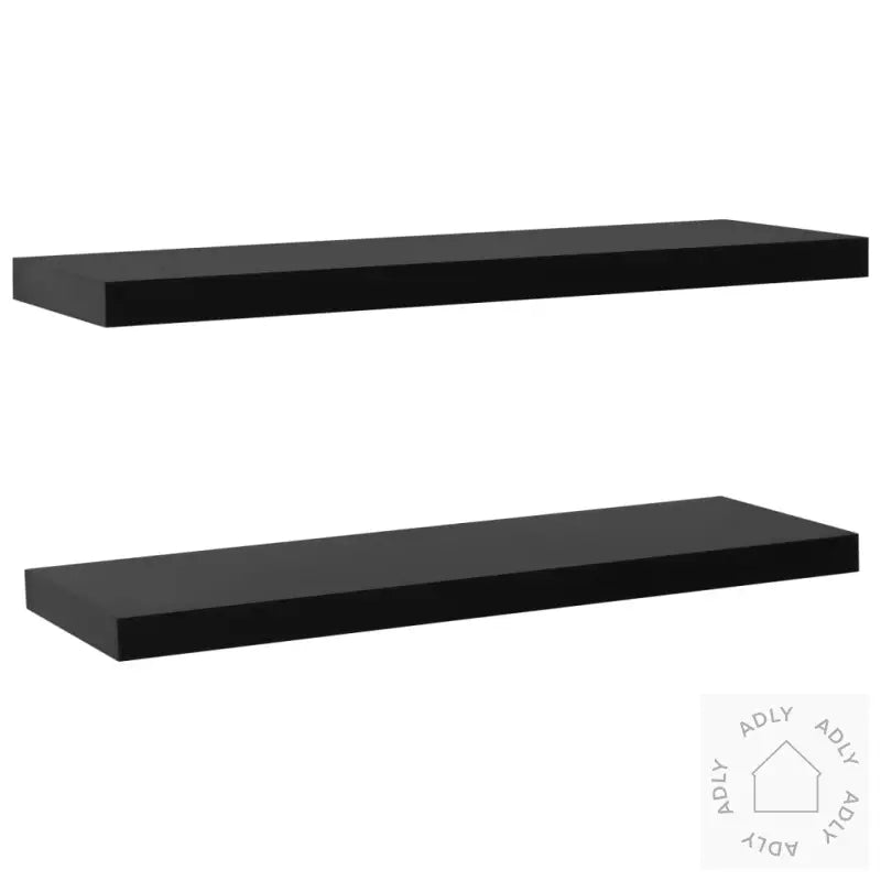 Vegghyller 2 Stk Svart 120X20X3,8 Cm