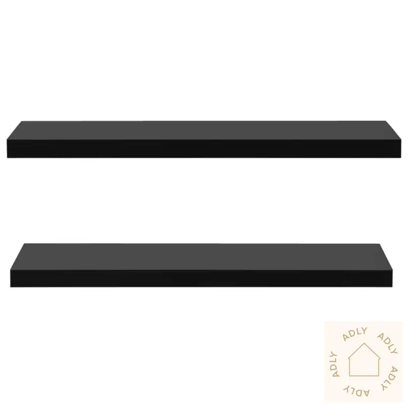 Vegghyller 2 Stk Svart 120X20X3,8 Cm