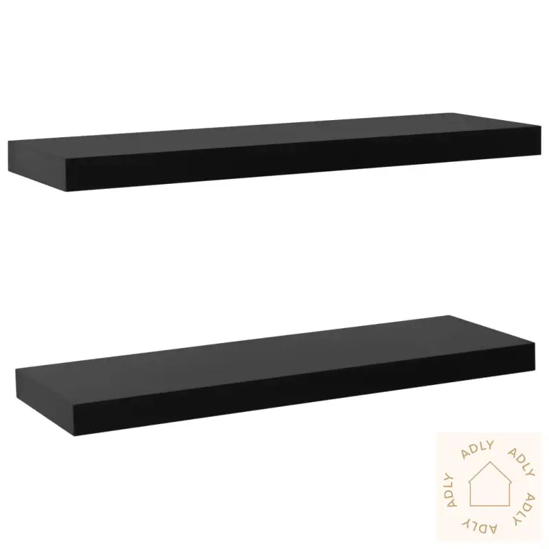 Vegghyller 2 Stk Svart 80X20X3,8 Cm