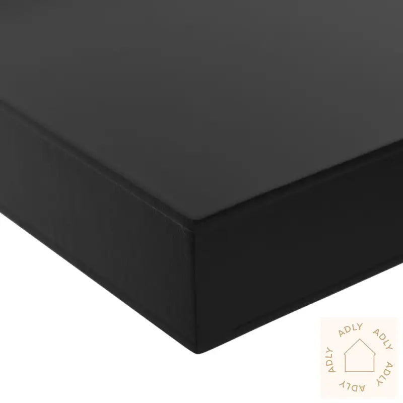 Vegghyller 2 Stk Svart 100X20X3,8 Cm