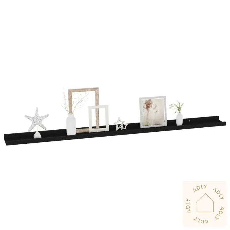 Vegghyller 2 Stk Svart 115X9X3 Cm