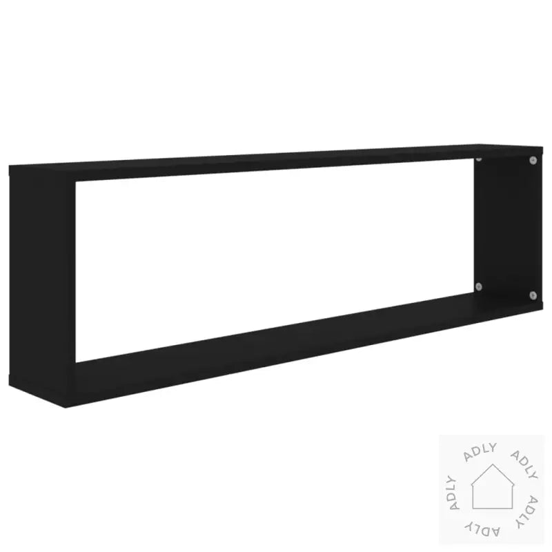 Vegghyller Kubeformet 4 Stk Svart 100X15X30 Cm Konstruert Tre