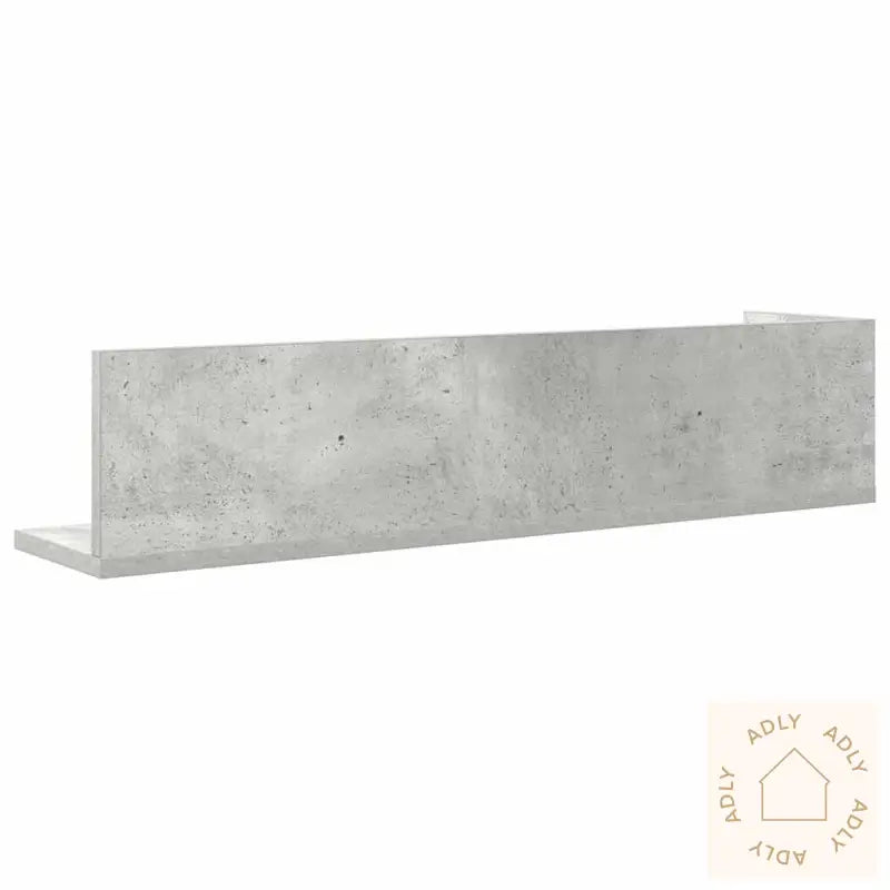Vegghyller 2 Stk Betonggrå 75X16,5X16,5 Cm Konstruert Tre