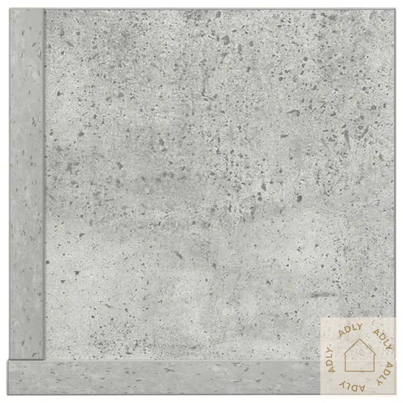 Vegghyller 2 Stk Betonggrå 75X16,5X16,5 Cm Konstruert Tre