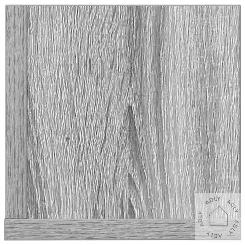 Vegghyller 2 Stk Grå Sonoma 75X16,5X16,5 Cm Konstruert Tre