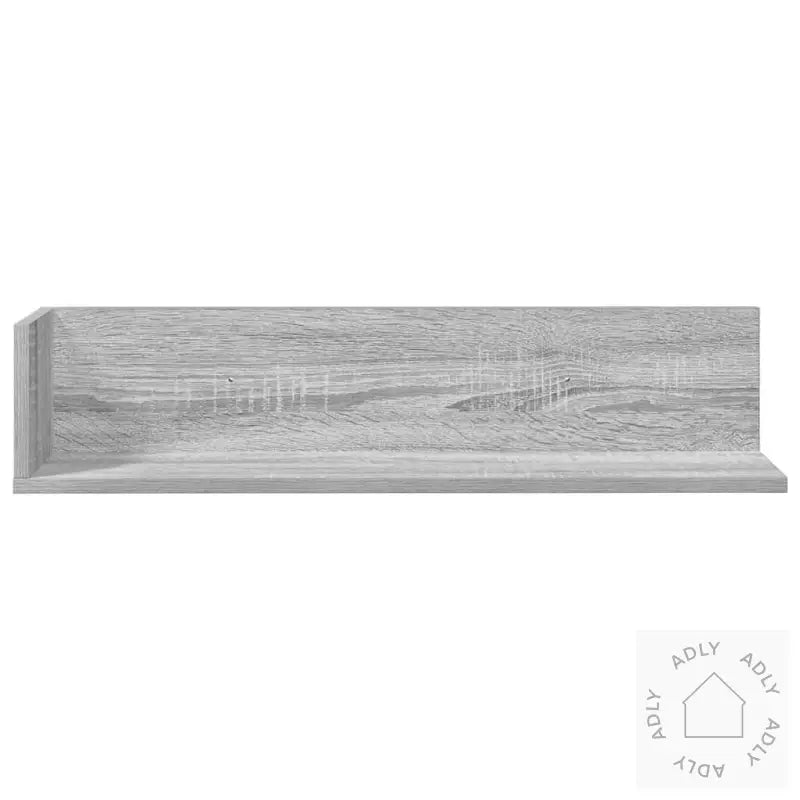 Vegghyller 2 Stk Grå Sonoma 75X16,5X16,5 Cm Konstruert Tre