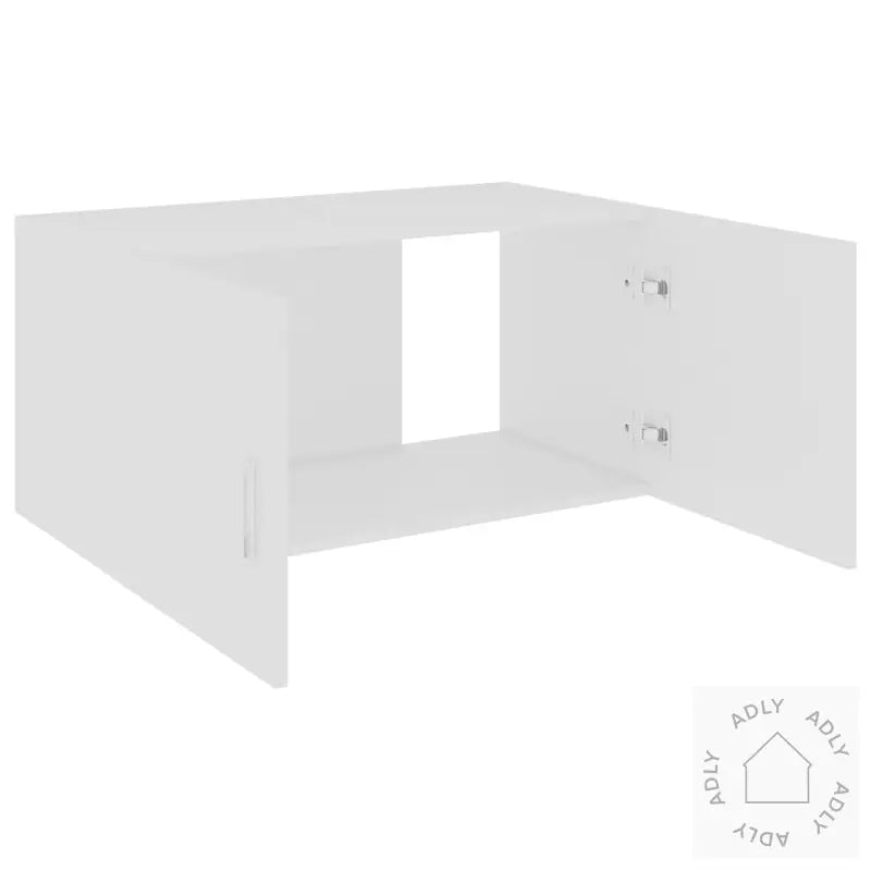 Veggmontert Skap Hvit 80X39X40 Cm Konstruert Tre