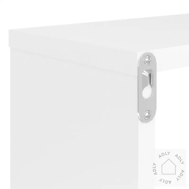 Vegghyller Kubeformet 2 Stk Hvit 80X15X26,5 Cm Konstruert Tre