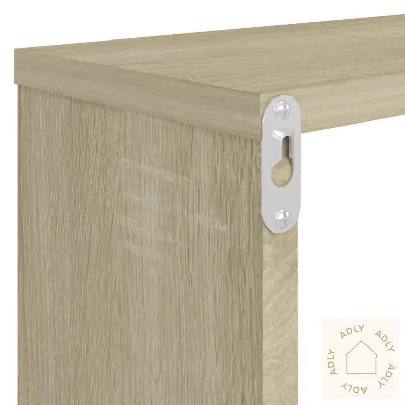 Vegghyller Kube 2 Stk Sonoma Eik 80X15X26,5 Cm Konstruert Tre
