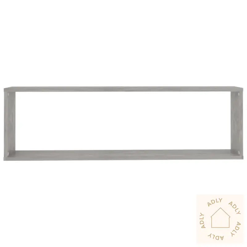 Vegghyller Kube 2 Stk Betonggrå 100X15X30 Cm Konstruert Tre