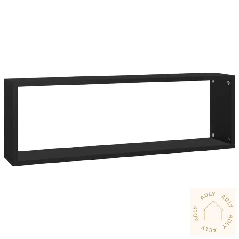 Vegghyller Kubeformet 6 Stk Svart 80X15X26,5 Cm Konstruert Tre