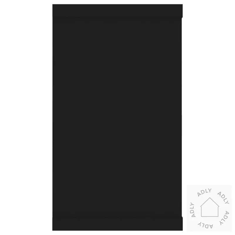 Vegghyller Kubeformet 2 Stk Svart 80X15X26,5 Cm Konstruert Tre