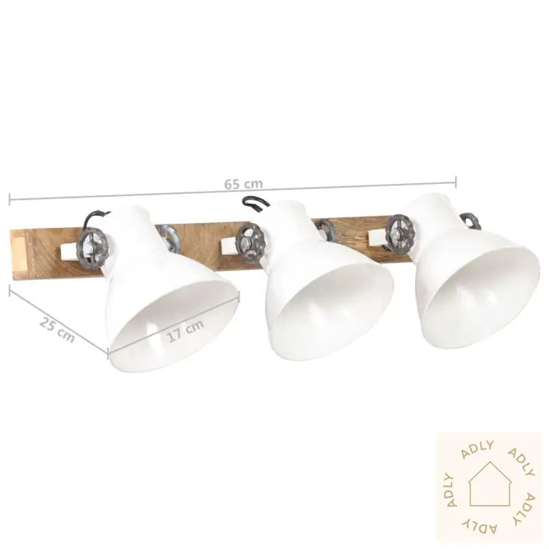 Industriell Vegglampe Hvit 65X25 Cm E27