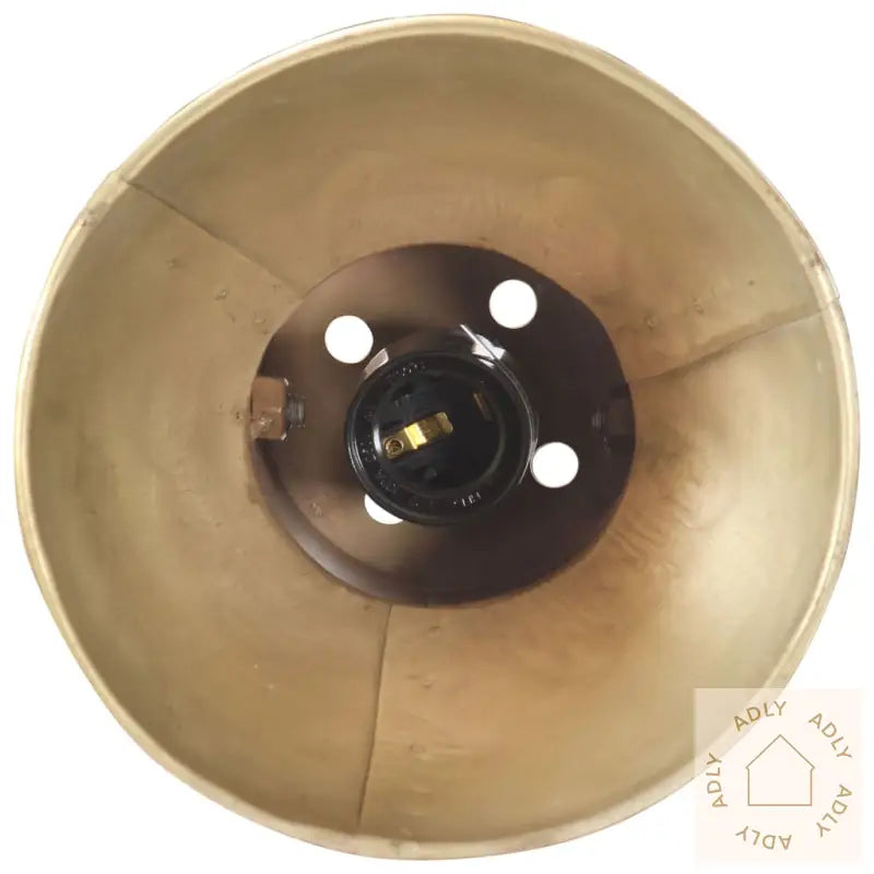 Vegglampe I Industriell Stil Messing Rund E27