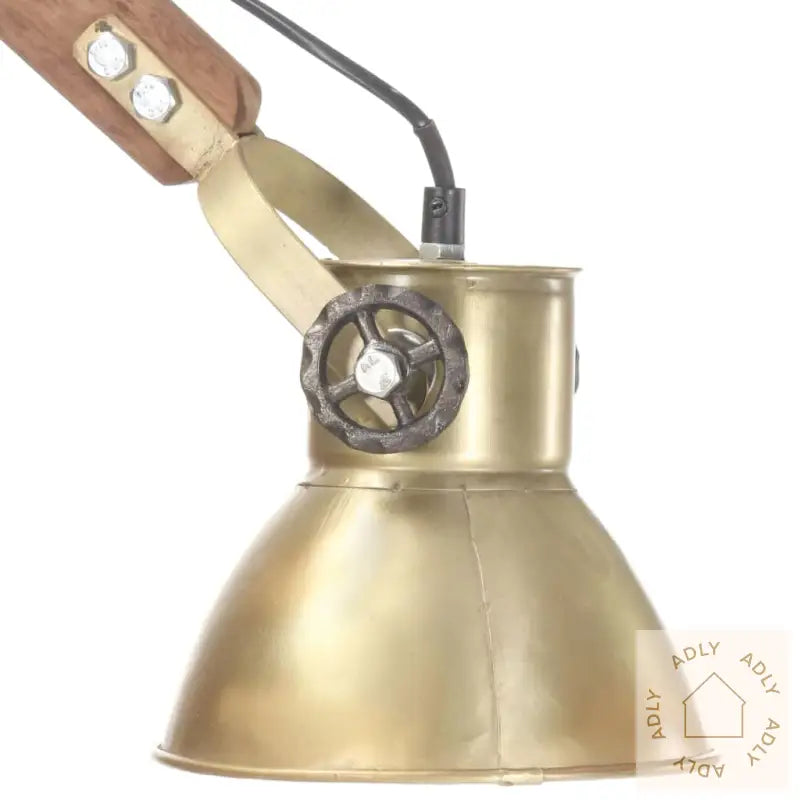 Vegglampe I Industriell Stil Messing Rund E27
