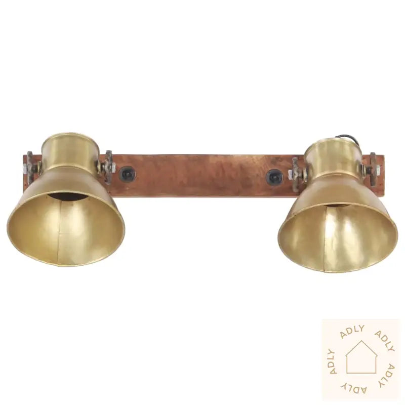 Industriell Vegglampe Messing 45X25 Cm E27