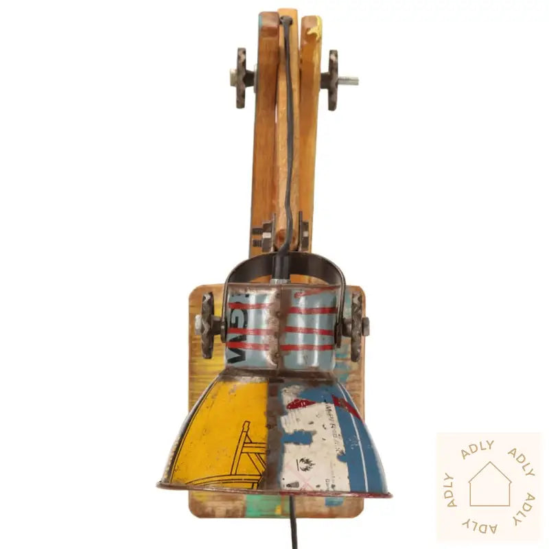 Vegglampe I Industriell Stil Flerfarget Rund E27