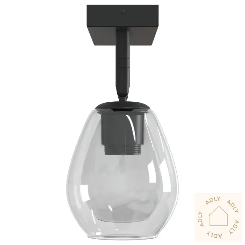 Taklamper Med Justerbar Glasskjerm Anthracite E27