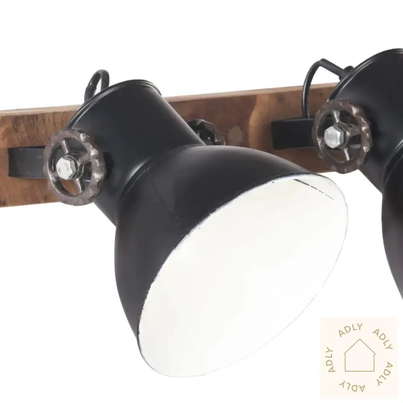 Industriell Vegglampe Svart 90X25 Cm E27