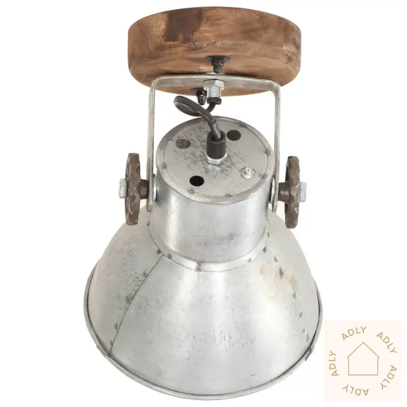 Industrielle Vegg-/Taklamper 2 Stk Sølv 20X25 Cm E27