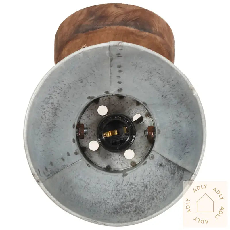 Industrielle Vegg-/Taklamper 2 Stk Sølv 20X25 Cm E27