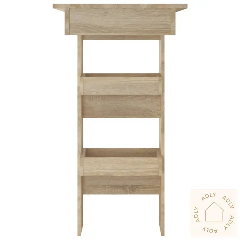 Veggmontert Barbord Sonoma Eik 102X45X103,5 Cm Konstruert Tre