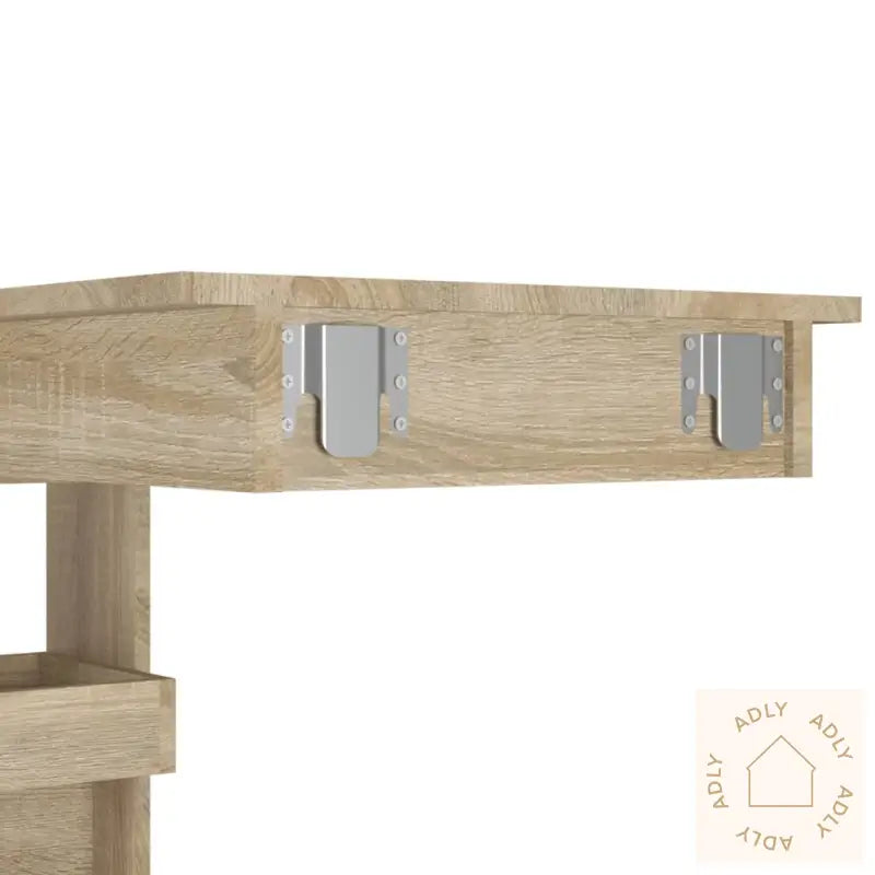 Veggmontert Barbord Sonoma Eik 102X45X103,5 Cm Konstruert Tre
