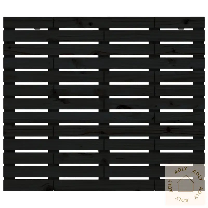 Veggmontert Sengegavl Svart 81X3X91,5 Cm Heltre Furu