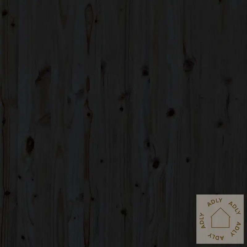 Veggmontert Sengegavl Svart 81X3X91,5 Cm Heltre Furu