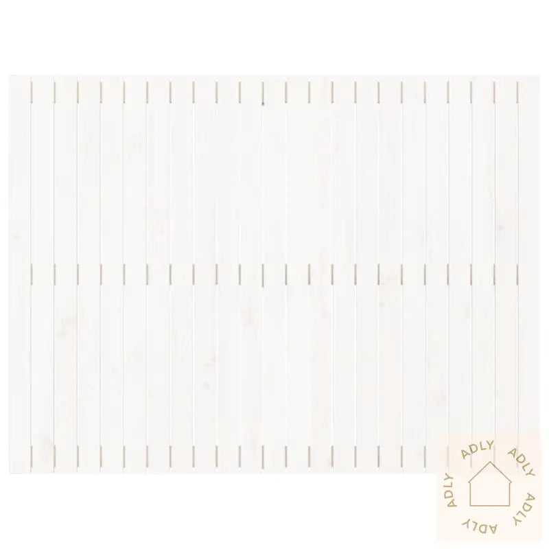 Veggmontert Sengegavl Hvit 146,5X3X110 Cm Heltre Furu