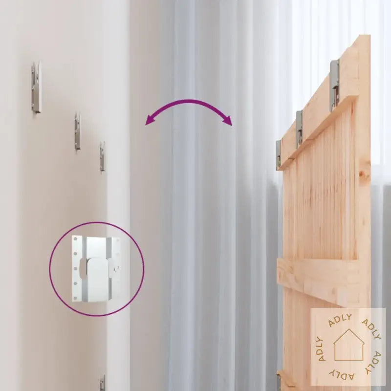 Veggmontert Hodegavl 185X3X60 Cm Heltre Furu