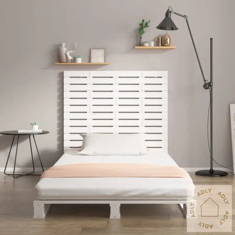 Veggmontert Sengegavl Hvit 96X3X91,5 Cm Heltre Furu
