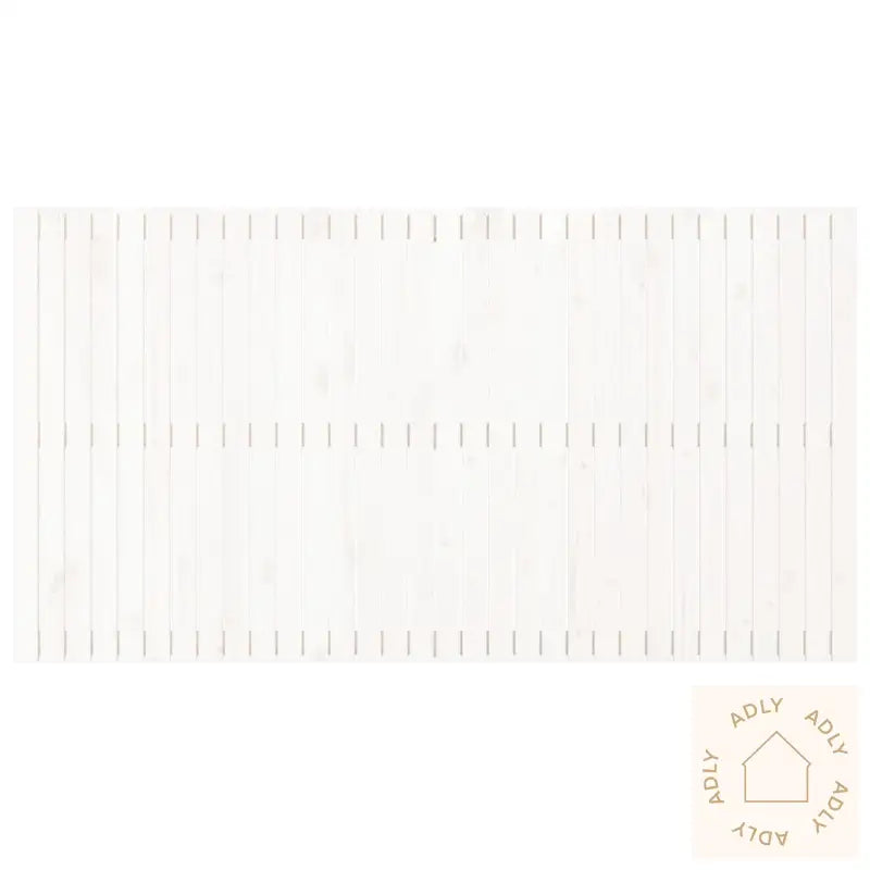 Veggmontert Sengegavl Hvit 204X3X110 Cm Heltre Furu