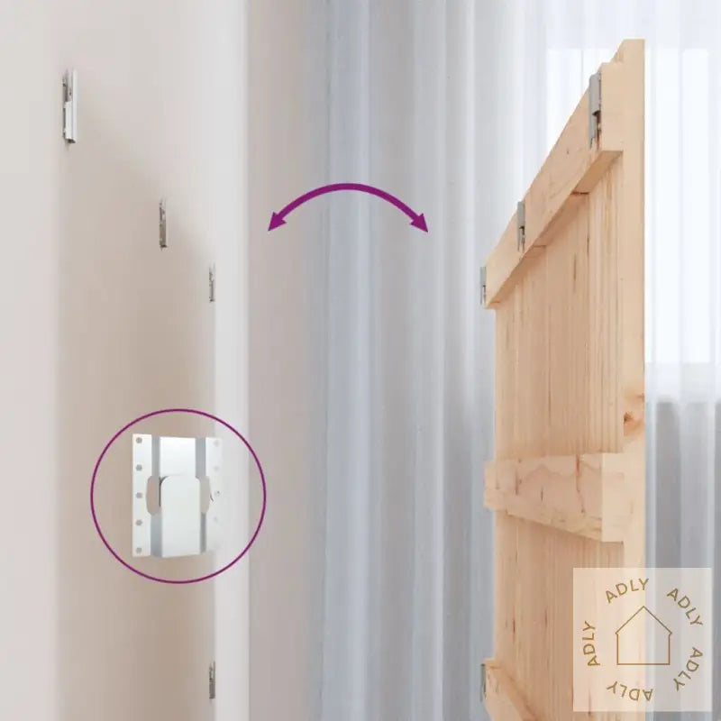Veggmontert Hodegavl 140X3X60 Cm Heltre Furu