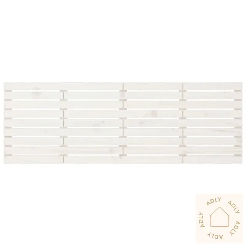 Veggmontert Sengegavl Hvit 206X3X63 Cm Heltre Furu